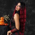 thumbnail image 3 of Peluca rizada de encaje Peluca realista de moda para mujer con redecilla para el cabello, 3 of 8