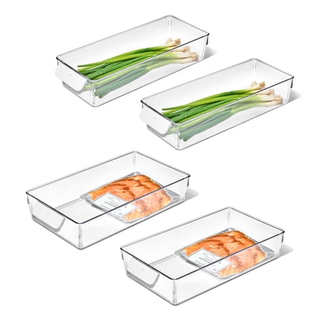 OXO SoftWorks Refrigerator Storage Bin 4-Piece Starter Set