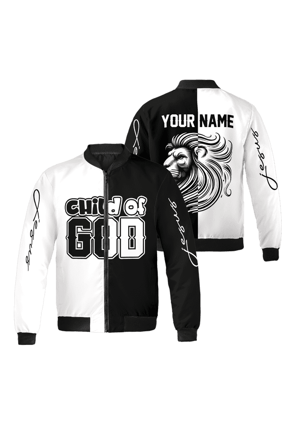Personalized Christian Jesus Lion All-over Print Bomber Jacket S-5XL Multicolor (2XL)