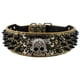 thumbnail image 1 of 2" Wide Spiked Studded Leather Dog Collar Bullet Rivets With Cool Skull Pet Accessories For Meduim Large Dogs Pitbull Boxer S-XL ShopWise Round, 1 of 10