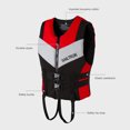 thumbnail image 3 of Traje de Neopreno Chaleco salvavidas para niños, chaleco salvavidas de neopreno cálido, accesorios para exteriores (XXL rojo) Kuymtek Rojo T XXL para Unisex, 3 of 8