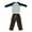 Bleu Marine et Blanc, variante sur TISHITA Tenue à Manches Longues 1/6 pour Figurine Articulée, Vêtements pour Accessoires de Figurine Articulée de 12 Pouces, Noir et Blanc