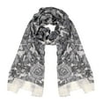 thumbnail image 6 of Poppy Print Floral Paisley Pattern Pashmina Wrap Shawl Scarf, 6 of 10