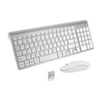 thumbnail image 1 of Cimetech Combo de teclado inalámbrico y mouse, juego compacto de teclado y mouse inalámbricos de tamaño completo 2.4G Diseño ultrafino y elegante para Windows, computadora, computadora de escritorio,, 1 of 5
