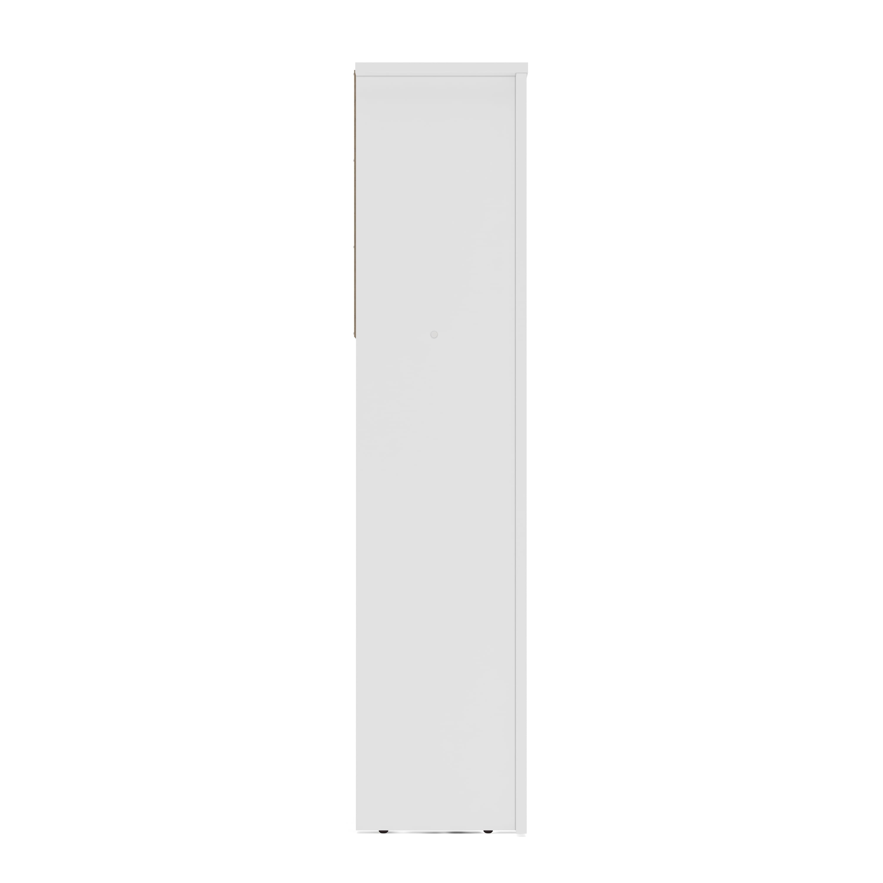 Polifurniture Madison Full Size Wood Bookcase Headboard, White