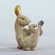 thumbnail image 3 of 2 uds estatuilla de cerámica s s de Pascua adornos de decoración del hogar para el dormitorio del hogar decoración de jardín Zulema Escultura de figuritas de conejo, 3 of 8