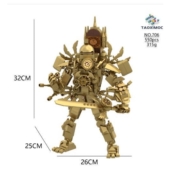 Toilet man monitoring man building blocks Titan audio monitoring king TV man electric drill popular game building blocks toys