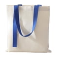 thumbnail image 2 of Canvas Tote Bag for Daily Errands, Blank Polycotton Reusable Shopping Tote for Heat Transfer Customization, Lightweight Foldable Shoulder Bag for Grocery, Books, and Casual Outings, 2 of 6