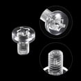 thumbnail image 4 of Uxcell M5x8mm Plastic Phillips Bolts PC Pan Head Machine Screws Transparent 50 Pack, 4 of 5