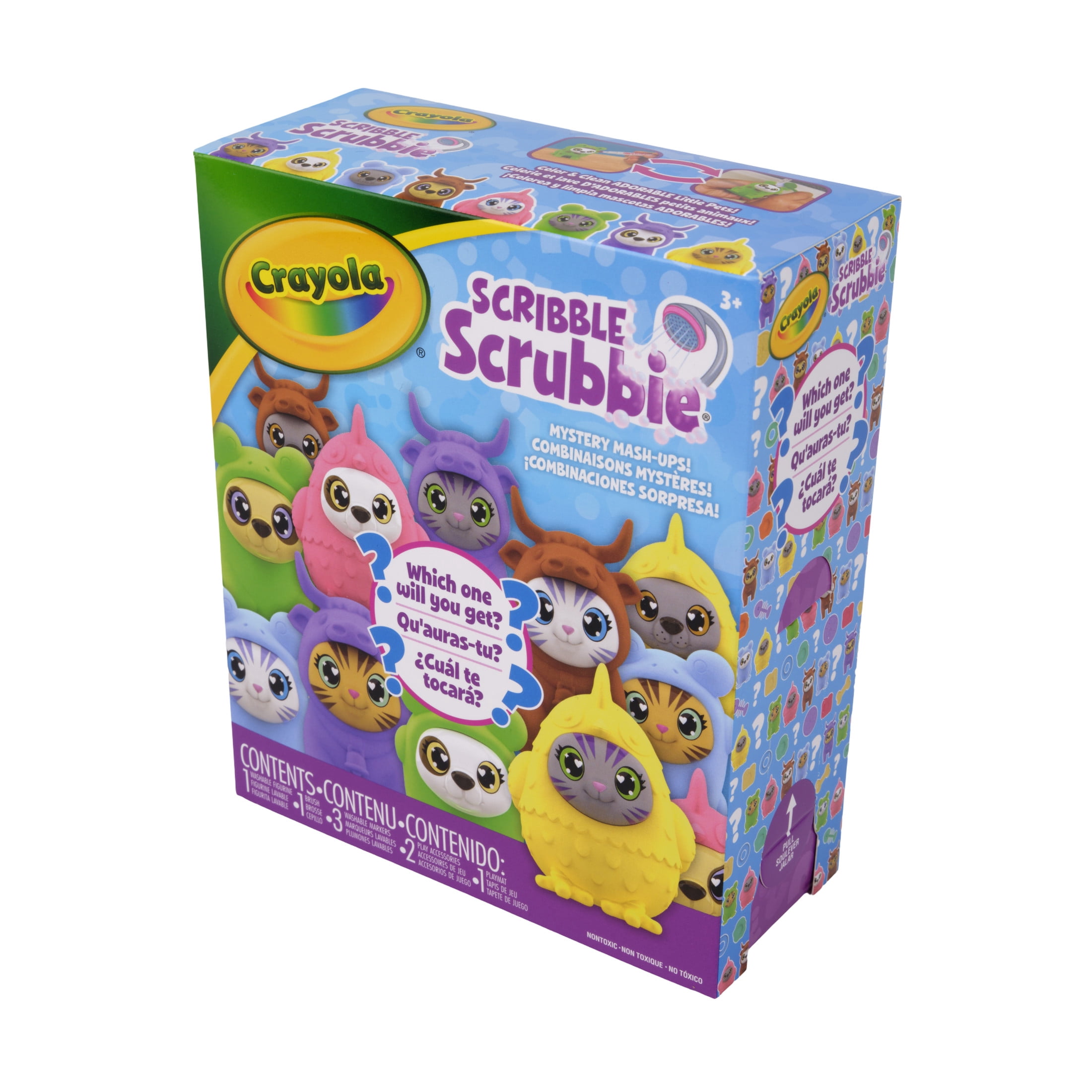 Crayola Scribble Scrubbie Pets, Mystery Mashups Blind Box, Toy Pets, Coloring Activity, Toy Collectibles, Back to School Gifts for Kids, Ages 3+