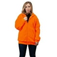 thumbnail image 5 of TrailCrest Safety Blaze Orange /Pink/ Camo Double Fleece Full Zip Hoodie (5X, Blaze Orange), 5 of 9