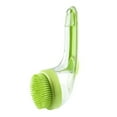 thumbnail image 1 of Pet Bath Brush Long Handle Grooming Brush With Shampoo Dispenser | Soft Silicone Cleaning Brush For Cats Dogs Rabbits | Liquid Adding Pet Massage Brush For Bathing Showering Ear for Dogs Bath Shampoo, 1 of 3