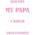 thumbnail image 2 of Dear Papa... ' Funny Graphic Tee - Soft 100% Cotton, Casual & Comfy, Machine Washable, Black with & White Print, Summer Essential for, 2 of 7
