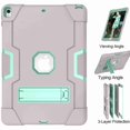thumbnail image 6 of For iPad Pro 10.5 2017 A1701 A1709 Case, Dteck Shockproof [Full-Body] Hybrid 3-Layer Drop Protection Rugged Case Kickstand [HD Screen Protector] Cover , Gray+Aqua, 6 of 7