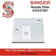 Angle View: Singer Compatible Needle Plate 416237501 Fits Simple, Esteem & More See Description
