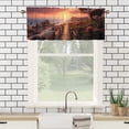 thumbnail image 3 of Ocean Window Curtains Valances Tropical Beach Wooden Bridge Sea Scenic Summer Seaside Coastal Rod Pocket Window Valance for Living Room Bedroom Kitchen 54 by 18 in, 1 Panel, 3 of 6