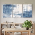 thumbnail image 5 of Abstract Art Canvas Wall Art 3 Panels, Blue Gary Watercolor Gradient Framed Wall Decor Modern Artwork Prints Painting for Living Room, Bedroom, Kitchen & Cafe Decor 16" x 20", 5 of 9