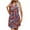 Purple, variant on QUYUON Womens Casual Summer Floral Dresses Zipper V Neck Sleeveless Belted Dress A-Line Tie Knot Front A-Line Mini Short Dress Beach Sundress Club Party Dresses Style D-7076 Red XL