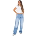 thumbnail image 2 of Celebrity Pink Women's and Women's Plus Slouchy Wide Leg Jean, Available in 30", 32", and 34" inseams, Sizes 1-24W, 2 of 6