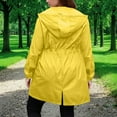 thumbnail image 6 of Wlynlyn Womens Rain Jacket Casual Zip up Thin Long Raincoat Lightweight Hooded Windbreaker Waterproof Jackets with Pockets, 6 of 10