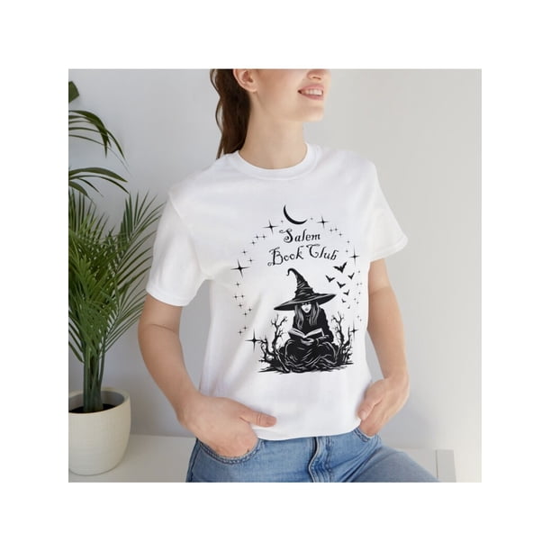 Halloween T-shirt - Salem Book Club Shirt, Witchy Reading Shirt, Bookish Halloween TShirt, Fall Book Tee, Gift for Bookworm, Librarian Teacher Reader Shirt Gift