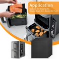 thumbnail image 3 of CHL-4-Pack Glass Fiber Air Fryer Liners Set for Ninja DoubleStack SL401, 8.07"x6.89" Reusable Basket Pads Heat-Resistant No-Scratch Air Fryer Liners Accessories, 3 of 4