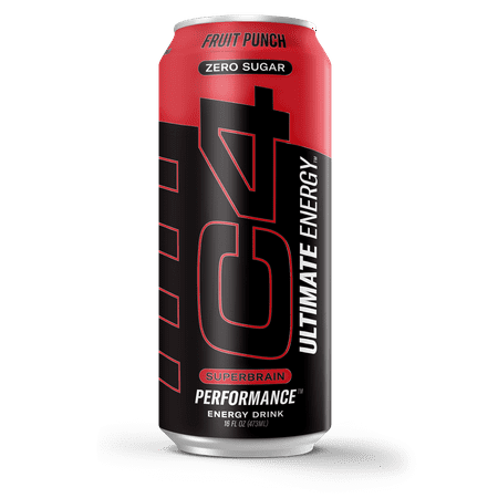 Cellucor C4 Ultimate Energy Drink  Fruit Punch  16oz Single Can