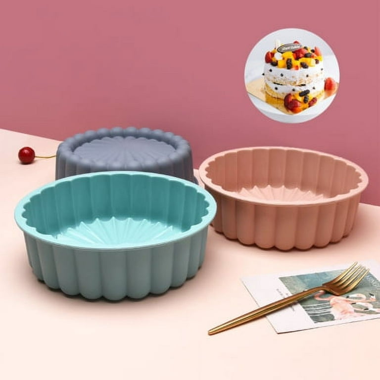 Melting Pot Candy Melts Silicone Vintage Aluminum Cake Pans Small Circle Molds  Silicone Silicone Chocolate Candy Molds Silicone Baking Deep Baking Pans  Nonstick Set Jellyroll Pan with Handle Bowl Pan 