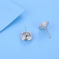 thumbnail image 3 of Pendientes de perlas simples Brillar Pendientes de plata S925 de lujo Electrónica, 3 of 5
