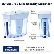 ZeroWater 20 Cup Ready-Pour™ 5-Stage Water Filtration Dispenser