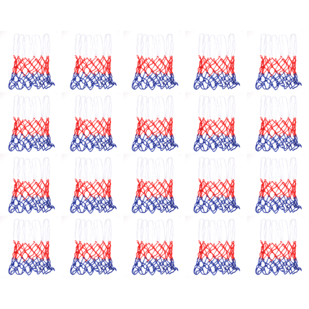 Canasta de aro de baloncesto Red de baloncesto para todo clima Entretenimiento deportivo tricolor