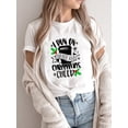 thumbnail image 3 of Camiseta con estampado de estrella de árbol para mujer, ropa de tendencia de los 90, Feliz Navidad, vacaciones, Año Nuevo, 2025, 3 of 4