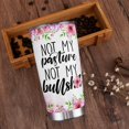 thumbnail image 3 of Cow Mug, Cow Lover Gift, Not Today, Heifer Not My Pasture Not My Problem, Stainless Steel Insulated Travel Coffee Mug, Tumbler cup with Lid and Straw 20 oz, 3 of 6
