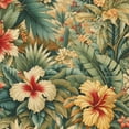 thumbnail image 6 of PIKWEEK Hibiscus Flowers Summer Colorful Hawaiian Tropical Beautiful Plants Palm Leaf Tablecloth White, 6 of 8