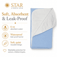 thumbnail image 2 of 12 Pack Bed Pad Washable Incontinence Underpad - Absorbent Waterproof Urinary Protection for Seniors Children 32 x 34 Blue, 2 of 7