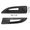 thumbnail image 2 of Pair Matte Black Hood Side Air Vents Cover Trim for Jeep Wrangler JK JKU Unlimited Rubicon 2007-2017, 2 of 6