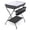 Black, variant on Furnibear Baby Changing Table Folding Diaper Changing Station with Storage Basket and Shelf for Nursery to Simplify Everyday Diaper Changes, Gray