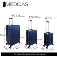 thumbnail image 2 of Set Juego De 3 Maletas Rigidas Y Resistente Jony Para Viaje Ruedas 360 Candado, 2 of 5