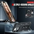 thumbnail image 3 of Shockproof Heavy Duty Hard Phone Case with Metal Holder for 16 Pro Max 15 Pro Max 14 Pro Max, 3 of 5