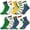 Dinosaur, variant on Lorrita 10 Pairs Kids Socks for Boys Funny Cartoon Athletic Boys Socks Colorful Pattern Print Boys Crew Socks 4-7 Years