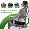 thumbnail image 7 of Lolsea Seat Cushion, Memory Foam Office Chair Cushion, Ergonomic Seat Cushion for Sciatica, Tailbone, Black, 7 of 7