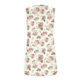 thumbnail image 5 of JingHai Floral Tank Tops for Women Plus Size 2024 Small Floral Print Summer Fashion Sleeveless T-Shirt with Square Collar Wide Suspenders Vest Trendy Loose Slim Tunic Flowy Top/Shirt Pink XL, 5 of 6