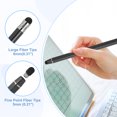 thumbnail image 3 of Stylus Pens for Touch Screens, 2 in 1 High Sensitivity Universal Pen Black, 3 of 7