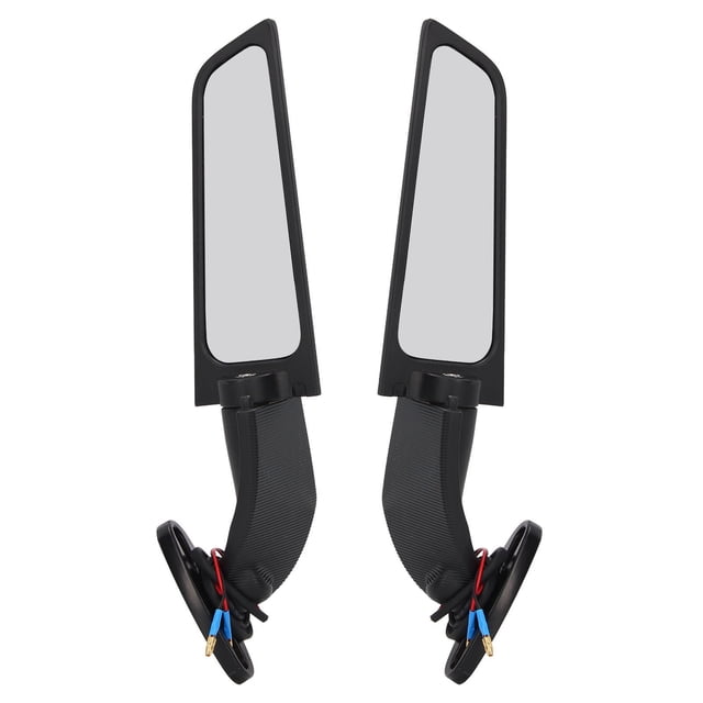 Espejos de Vista Trasera, Espej de Ala lateral de la Motocicleta Aerodinámica Cool Diseño Amplio Resistente Visón Amplia Ajustable Para ZX10R ZX6R ZX636 2019-20222