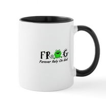 CafePress - FROG Mug - 11 oz Ceramic Mug - Novelty Coffee Tea Cup