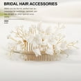 thumbnail image 3 of Shisuyan Bridal Hair Piece with Rhinestone Flower Design Wedding Hair Accessory 1Pcs, 3 of 9