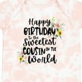 thumbnail image 4 of Inktastic Happy Birthday to the Sweetest Cousin in the World Girls Baby Bodysuit, 4 of 5