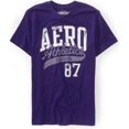 thumbnail image 1 of Camiseta gráfica para hombre Aeropostale Aero Athletics Puff Paint Morado Talla Mediana, 1 of 1