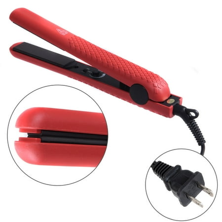 Gymax Ceramic Hair Straightener Straightens Curly Adjustable