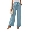 thumbnail image 3 of Pantalones de Salón de Pierna para Mujer, Color Azul , Talla L, 3 of 8